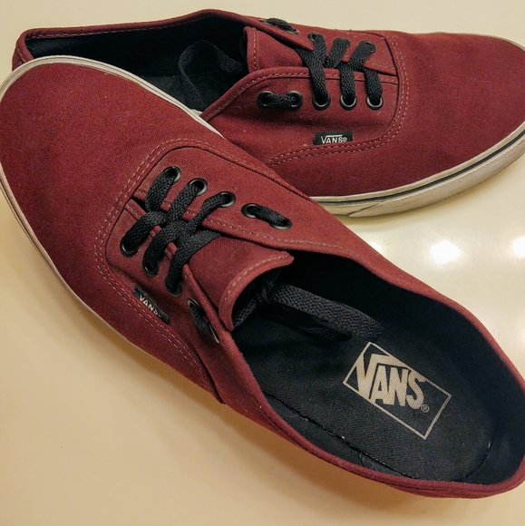 Vans Other - Van's Off The Wall Burgundy Men's Shoes Sz 12